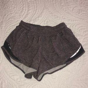 size 4 lululemon hotty hot shorts-grey